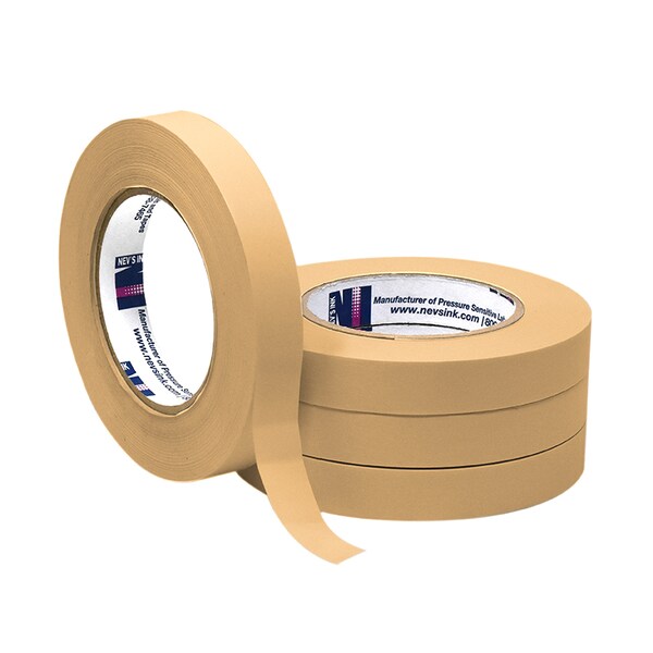 3/4 wide x 60yd Tan Labeling Tape, PK4